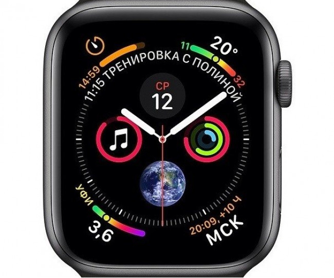 Apple Watch Series 4 (GPS + LTE) 44mm Space Gray Aluminum Black Sport Band (MTUW2 / MTVU2) 5/5 б/у